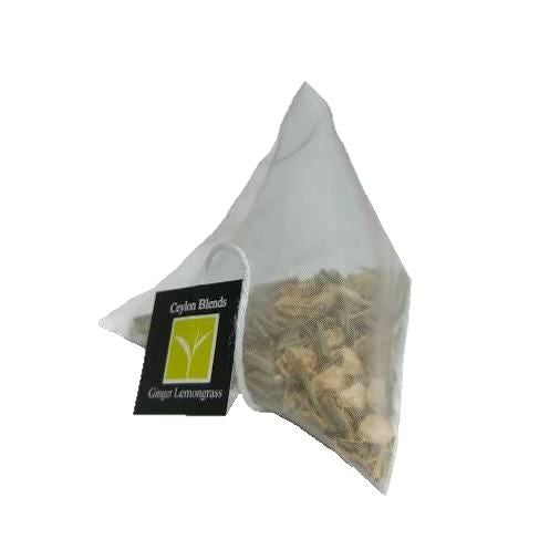 Ginger and lemongrass pyramid tea bags